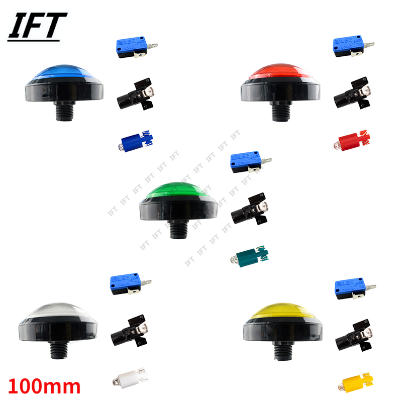 Arcade And Vending - 100Mm Drukknop 5/12V Verlichte 10Cm Led