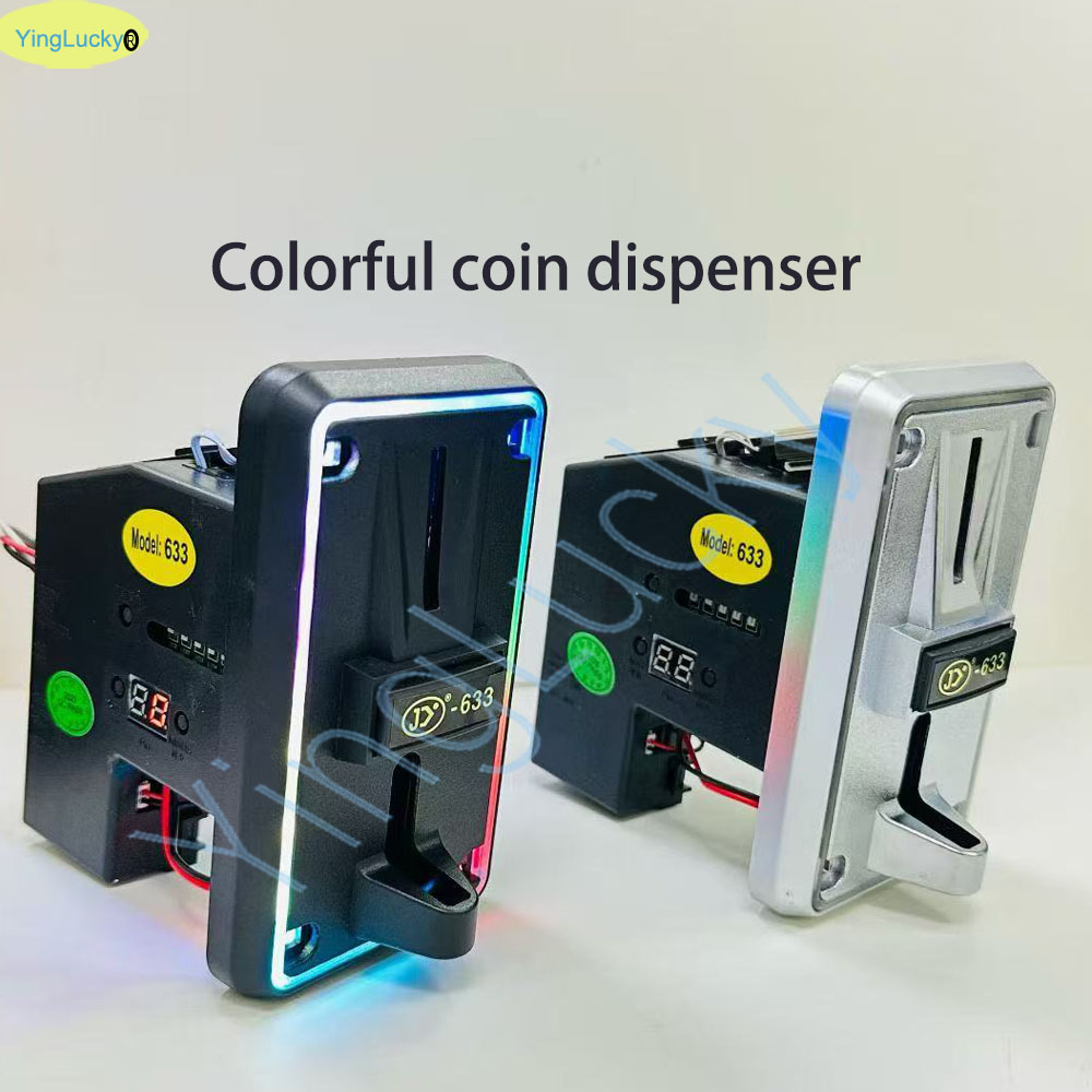 Arcade Ticket Machine - Kleurrijke LED Multi Coin Acceptor Coin