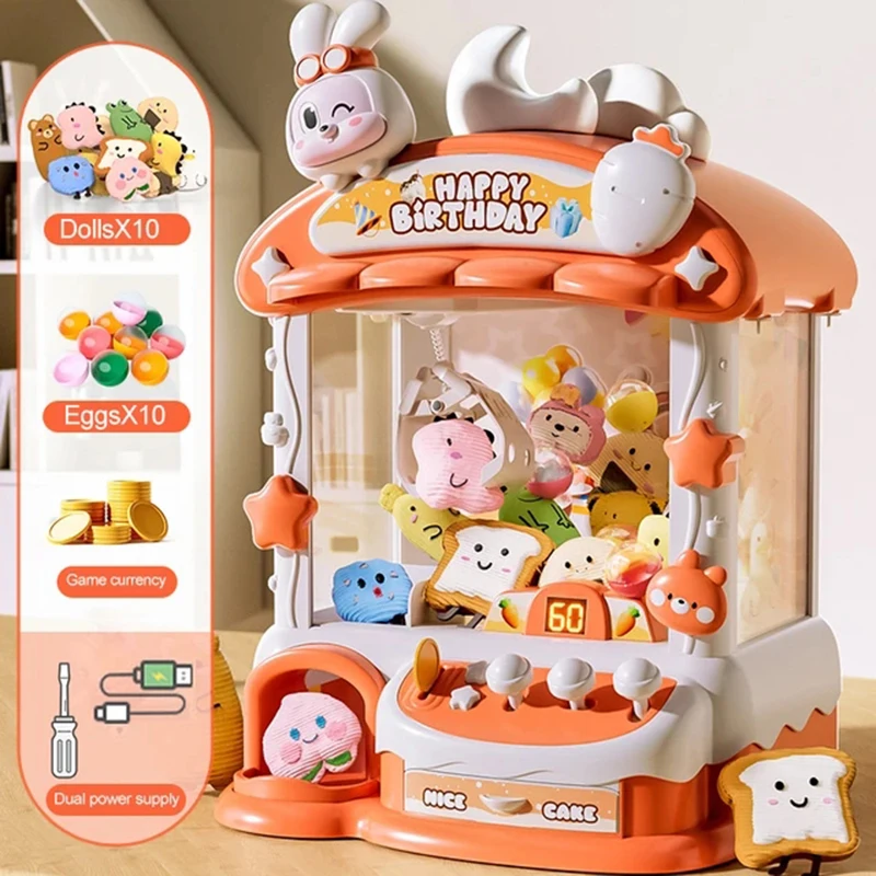 Claw Crane Machine - Cartoon Klauw Game Machine Konijn Automatische