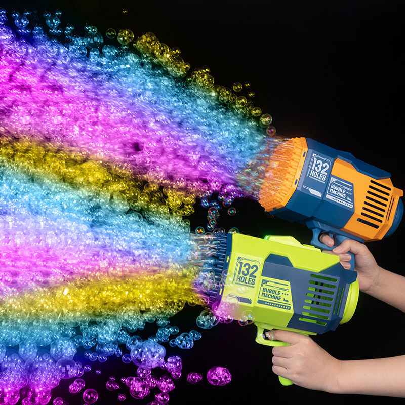 Bubble Gum Machine - 132 Gat Raket Lichtgevende Bellenpistool Gatling