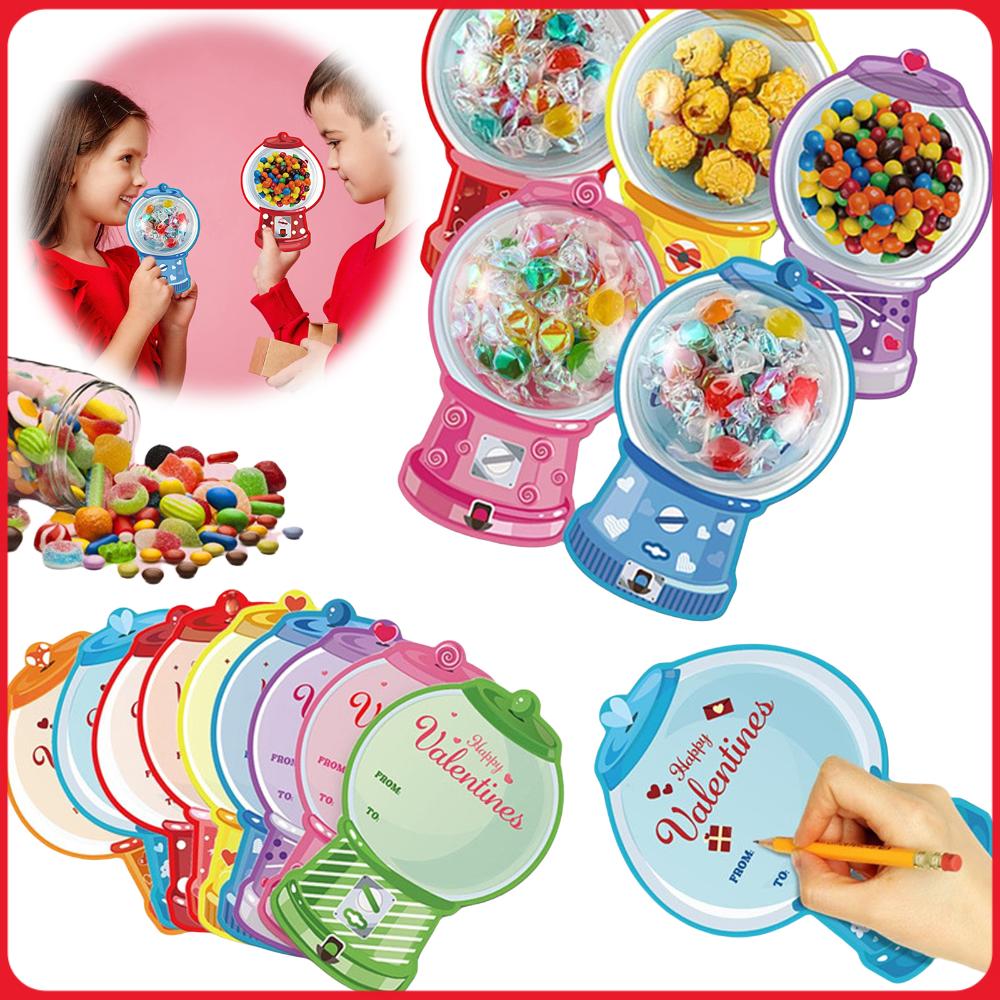 Bubble Gum Machine - 18/36 Pack Valentijn Snoepjeshouder Kaarten Kaugommachine
