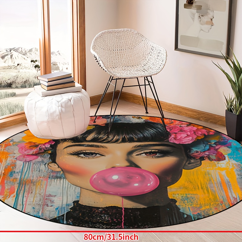Graffiti Art Vrouw met Bloemen - Bubble Gum Machine recensie en prijs
